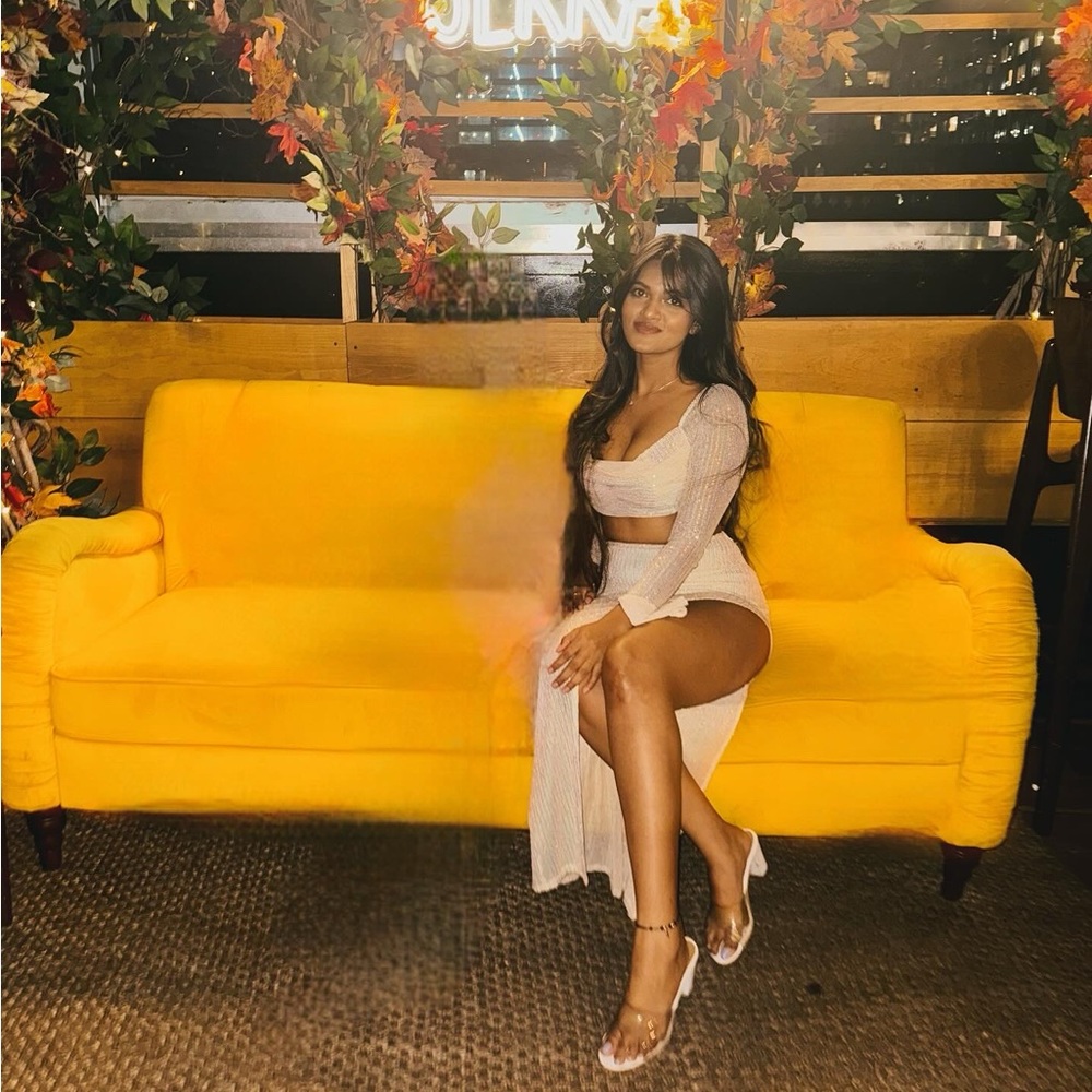 lucy in the sky sequin Champagne co ord set